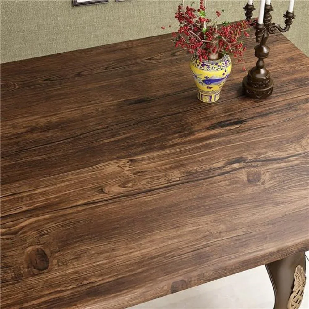 Thick Brown Birch Wood Contact Paper Self Adhesive Wallpaper15.8